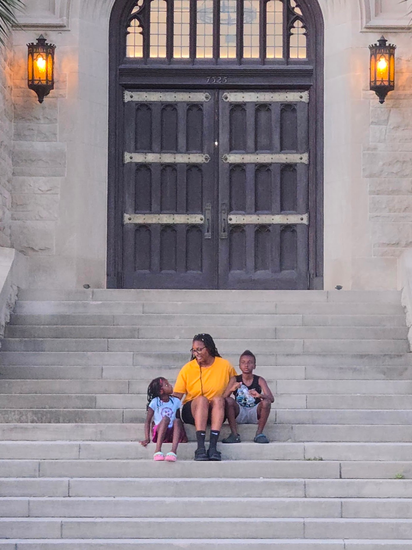 Xavier University of Louisiana front steps